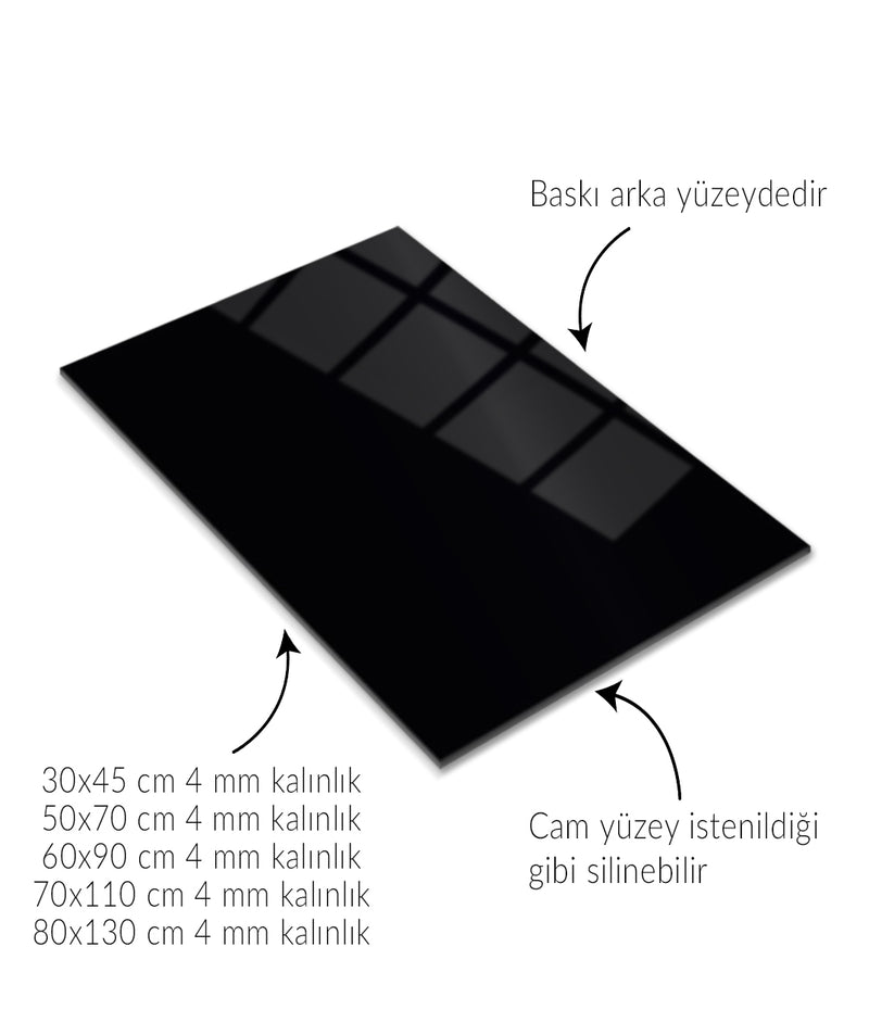 Sahildeki Atlar Cam Tablo - MOD101