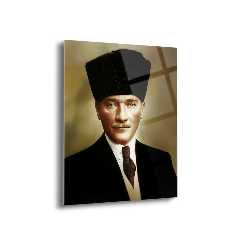 Atatürk Portre Cam Tablo - ATA100